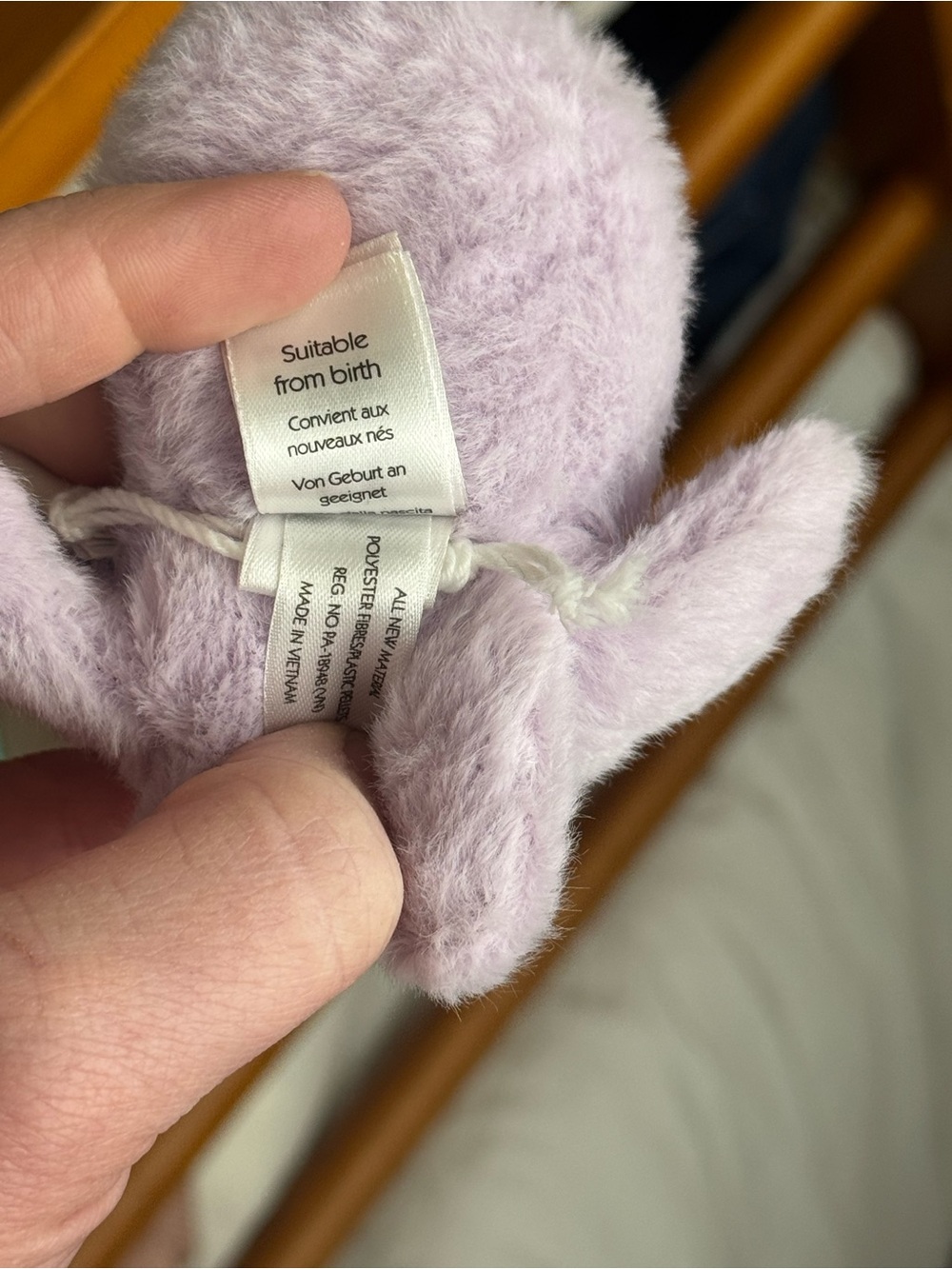 Jellycat Fluffy Octopus Tiny Plush Lavender Authentic NWT + Dust Bag - Picture 8 of 9